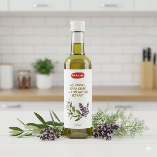 Nursima Acı Yavşan Kara Kekik Zeytin Yaprağı Ekstraktı 250 Ml