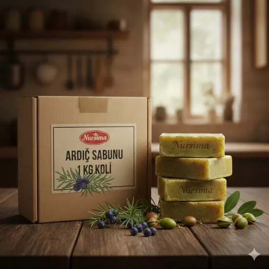 Nursima Ardıç Sabunu 1 Kg Koli 25 Adet