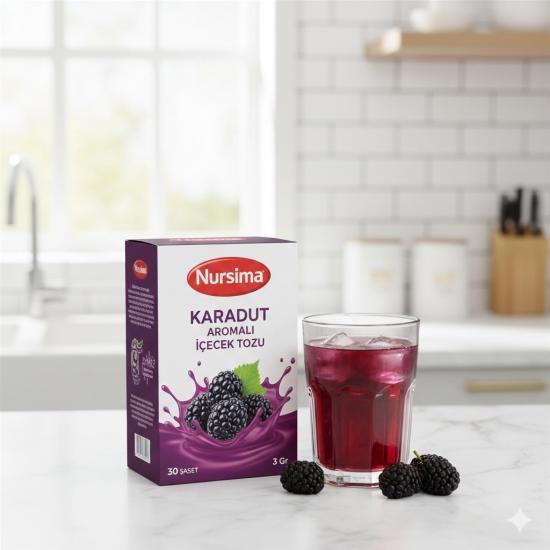 Nursima Karadut Aromalı İçecek Tozu 3 Gr 30 Şaset