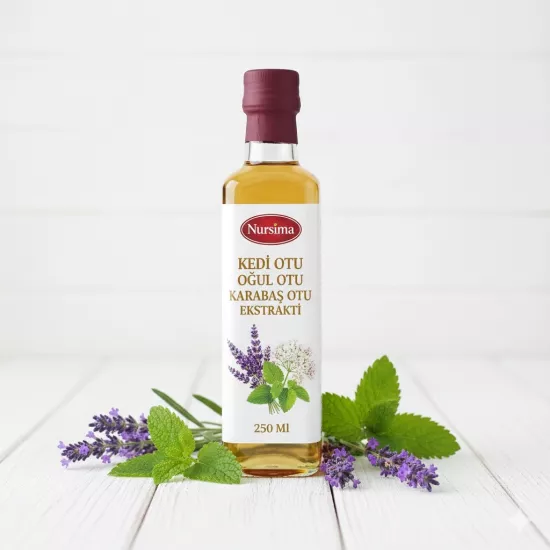 Nursima Kedi Otu Oğul Otu Karabaş Otu Ekstraktı 250 Ml