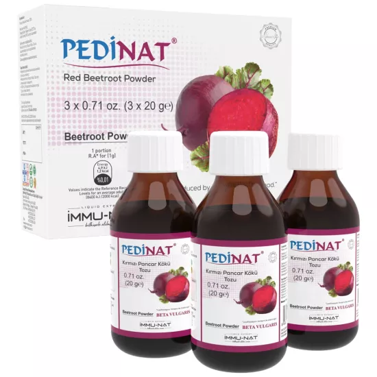 Immu-Nat Pedinat Kırmızı Pancar Kökü Tozu 3×20 ML