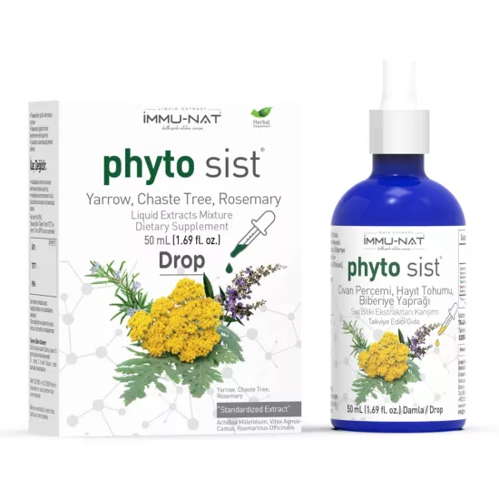 İmmu-Nat Phyto Sist (Civan Perçemi, Hayıt, Biberiye) 50 ML Drop Damla Sıvı Ekstraktı