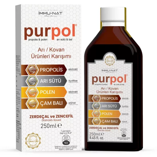 İmmu-Nat Purpol  Arı/Kovan Ürünleri Karışımı 250 ML