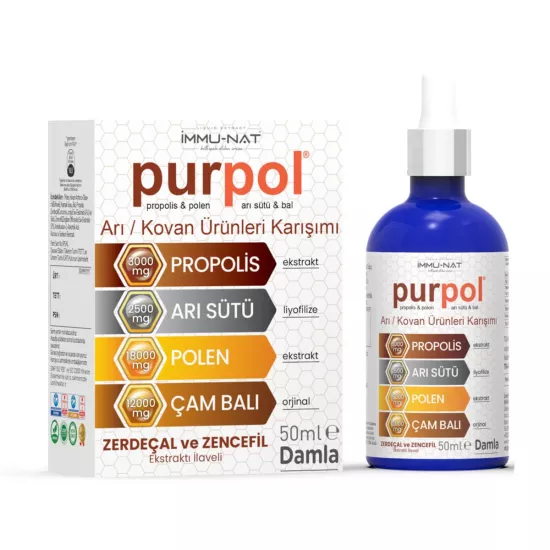 İmmu-Nat Purpol Arı/Kovan Ürünleri Karışım 50Ml Sıvı