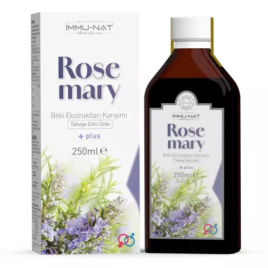 Immu-Nat Rose Mary Sıvı Bitki Ekstraktları Kar. 250 ML