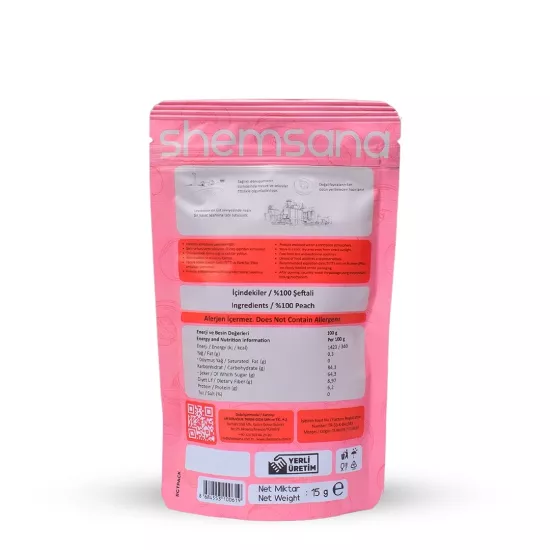 Shemsana Kurutulmuş Şeftali 15 Gram Paket