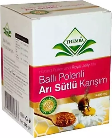 Themra Ballı Polenli Arı Sütlü Karışım 14.400 Mg Vital Macun 240 Gr