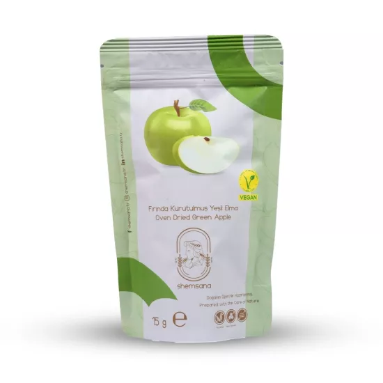 Shemsana Kurutulmuş Yeşil Elma 15 Gram Paket