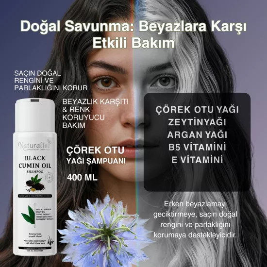 Naturaline Çörek Otu Yağı Şampuanı 400 Ml